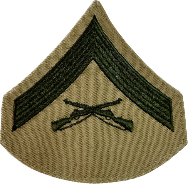 USMC Lance Corporal Sew-On Chevrons