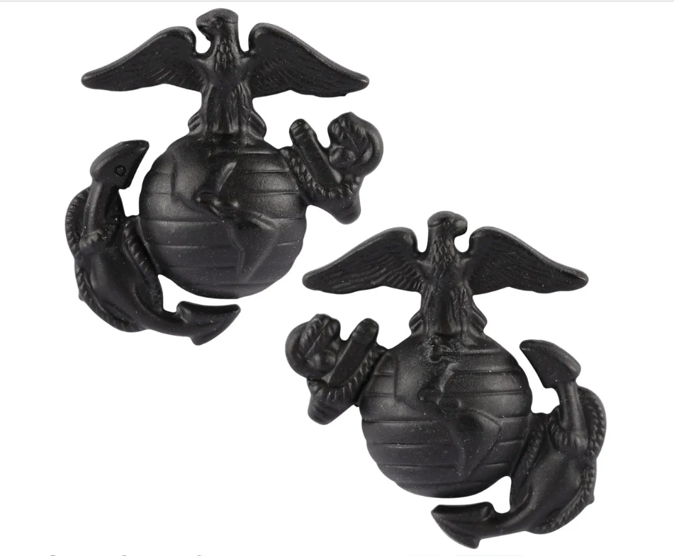 USMC Enlisted Service Uniform Collar Devices