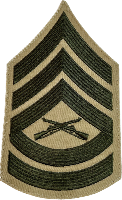 USMC Gunnery Sergeant Sew-On Chevron