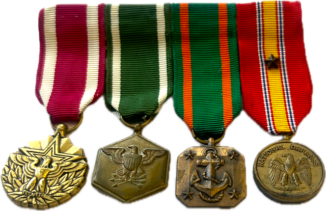 Vintage Assorted US Military Miniature Medals
