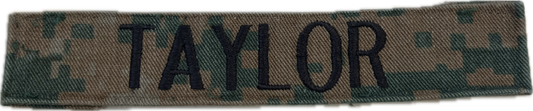 Assorted USMC MCCUU Woodland Name Tape
