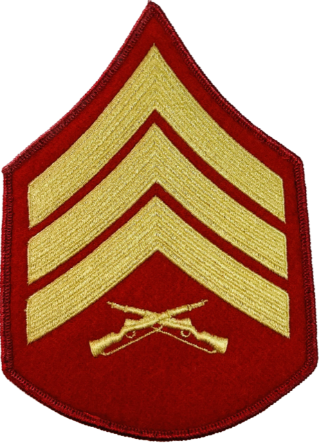 USMC Sergeant Sew-On Chevron
