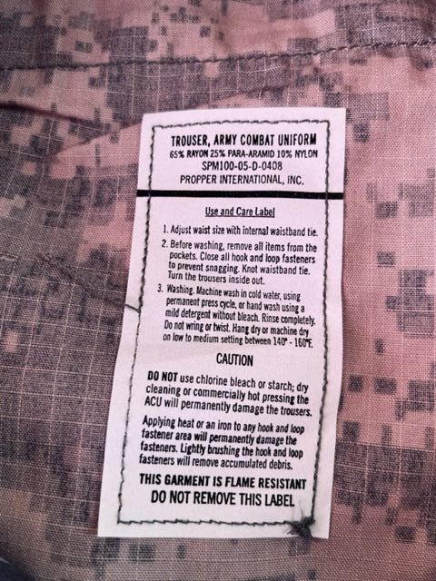 VINTAGE - US ARMY ACU Uniform Trousers Universal Camouflage Pattern