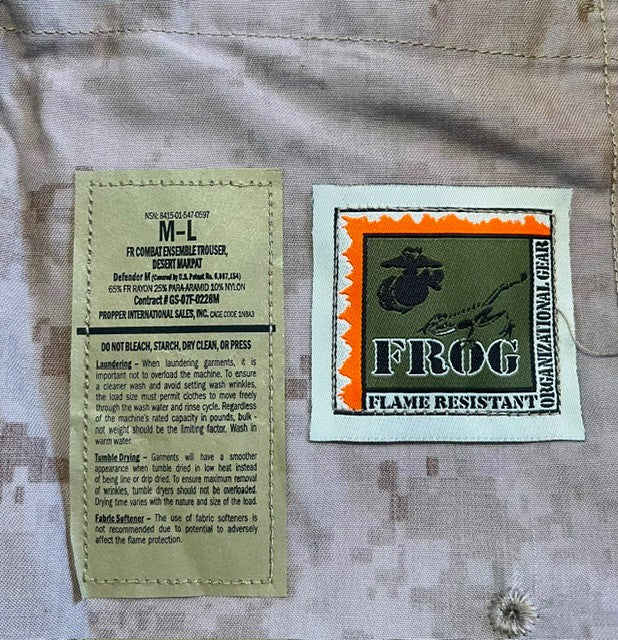 USMC Desert MARPAT FROG Trousers