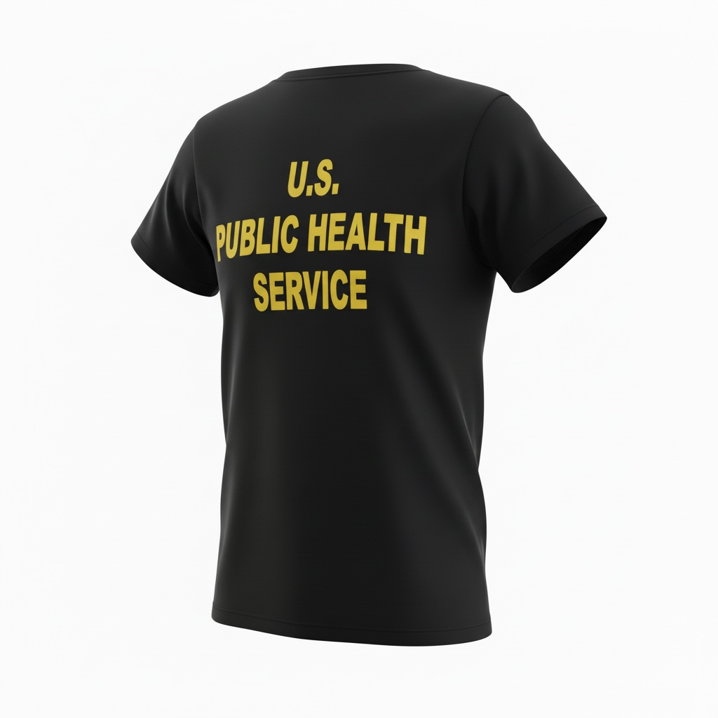 USPHS Short Sleeve Black T-Shirt