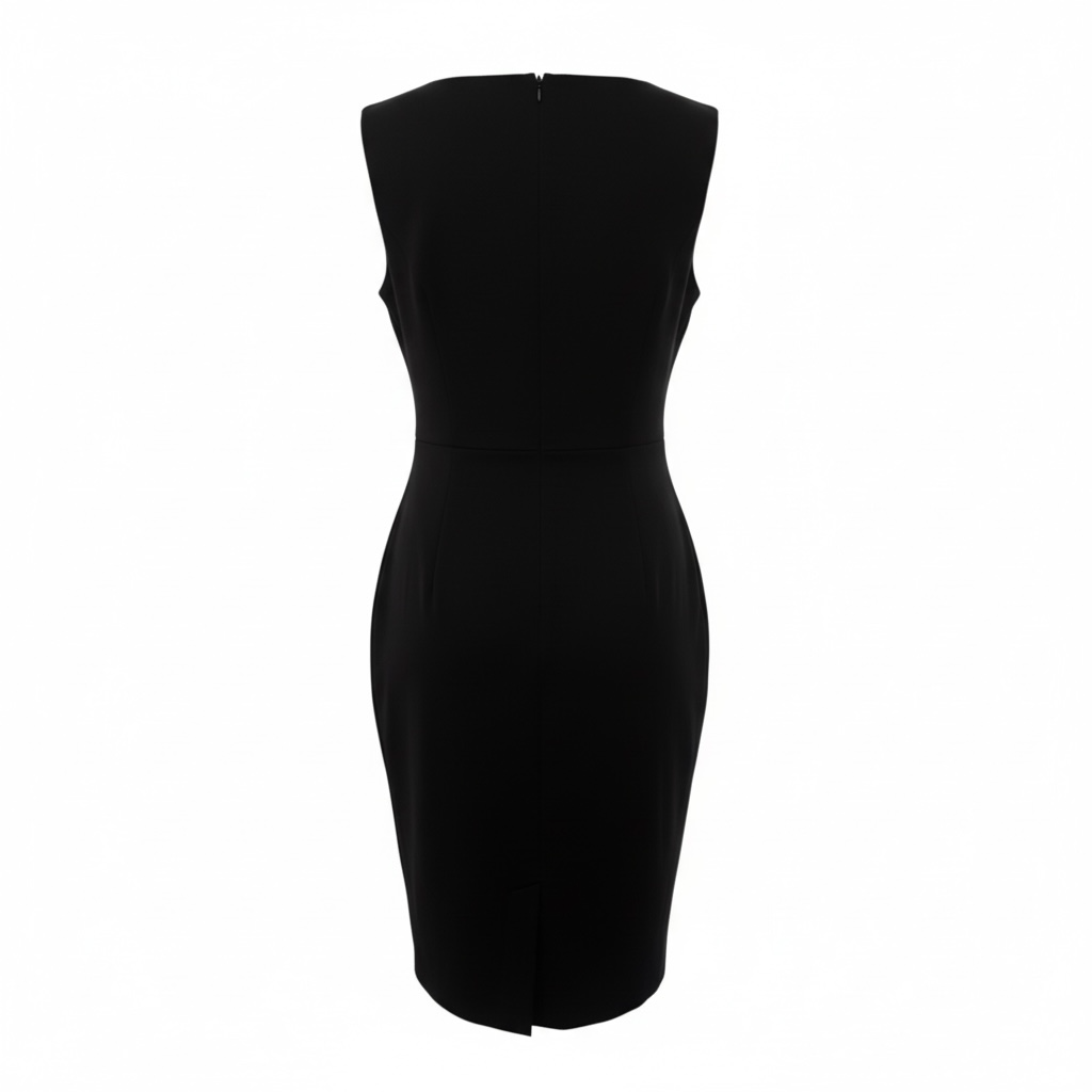 Classiques Entier Leather Trim Sheath Dress