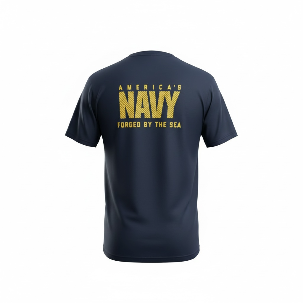 US NAVY Forged By The Sea High Performance PT T-Shirt