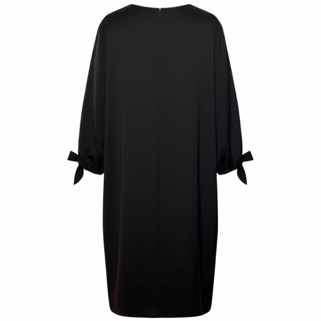 Lafayette 148 3/4 Sleeve Black Shift Dress