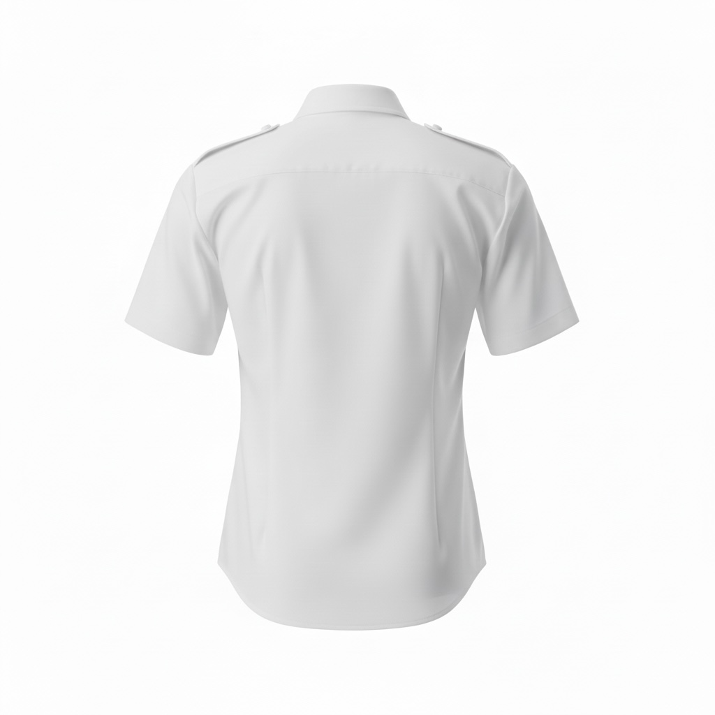 US Navy Officer/CPO Female White Short Sleeve Shirt (Poly/Cotton)