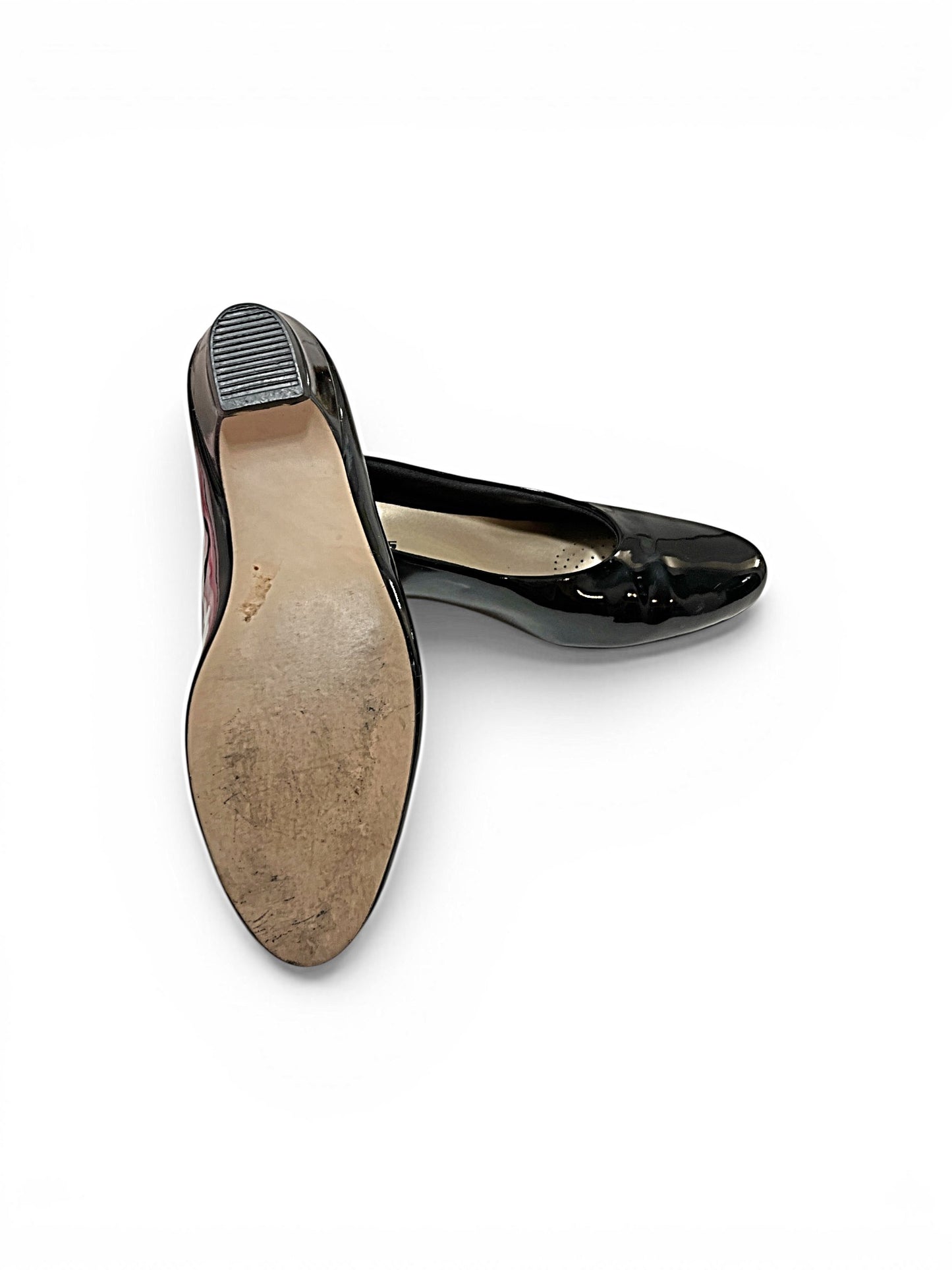 Capps Black Patent Pumps Size 7W