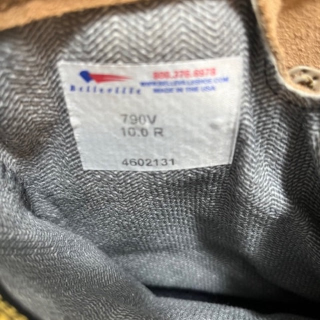 Belleville 790V Waterproof Tan Flight Boot Size 10R