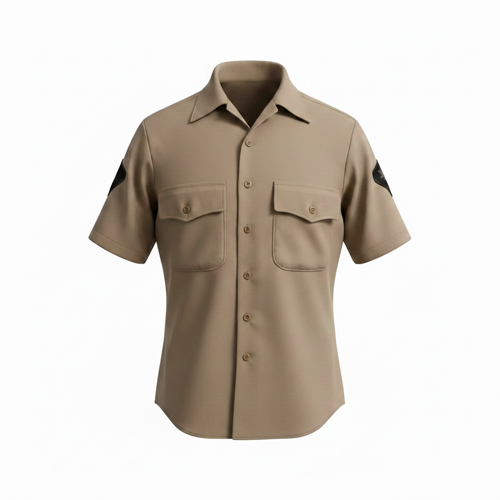 US ARMY Male Army Green Service Uniform (AGSU) Short Sleeve Shirt