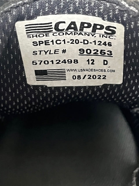 Capps CAGE 1B5D1 High Gloss Dress Oxford Size 12D