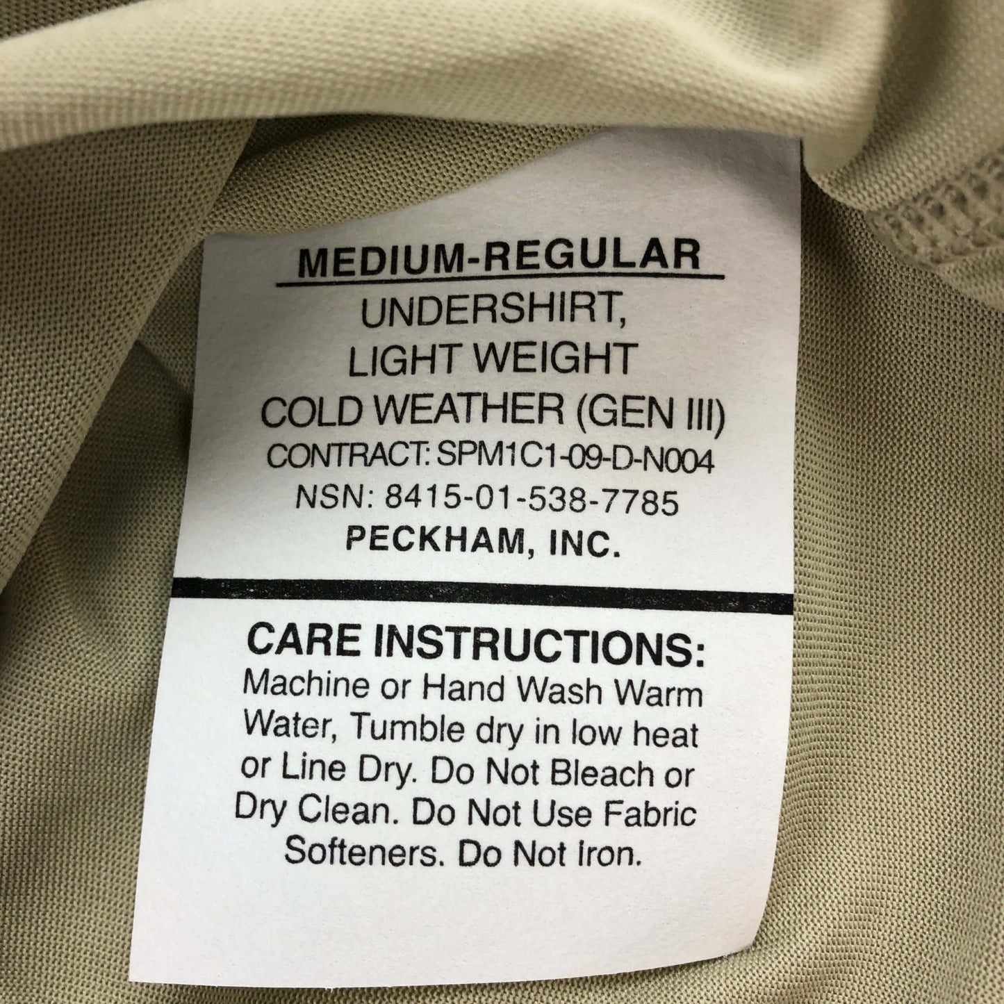 Milliken Base Layer Level 1 Thermal Undershirt