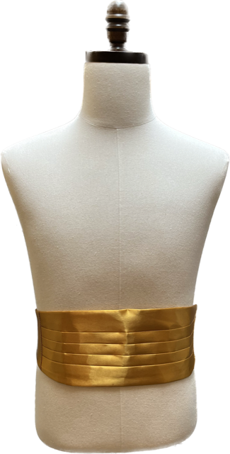 US NAVY Gold Cummerbund Adjustable Back