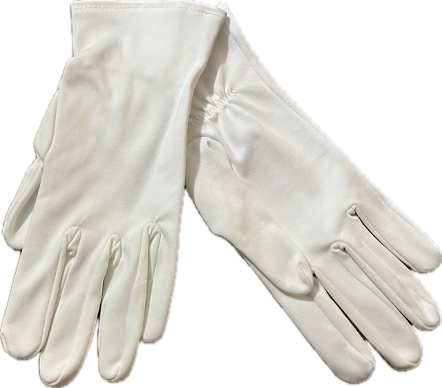 White Military Gloves