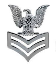 US NAVY Petty Officer First Class (E6) Cap Rank Device