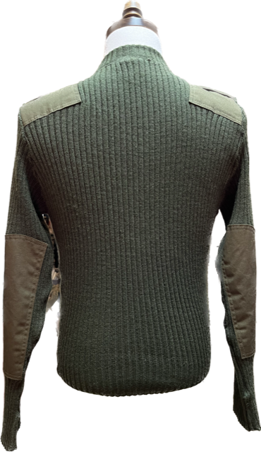 USMC Green Sweater with Epaulets (Woolly Pully)
