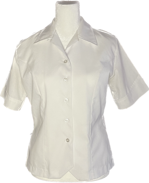 US AIR FORCE Female White Short Sleeve Blouse