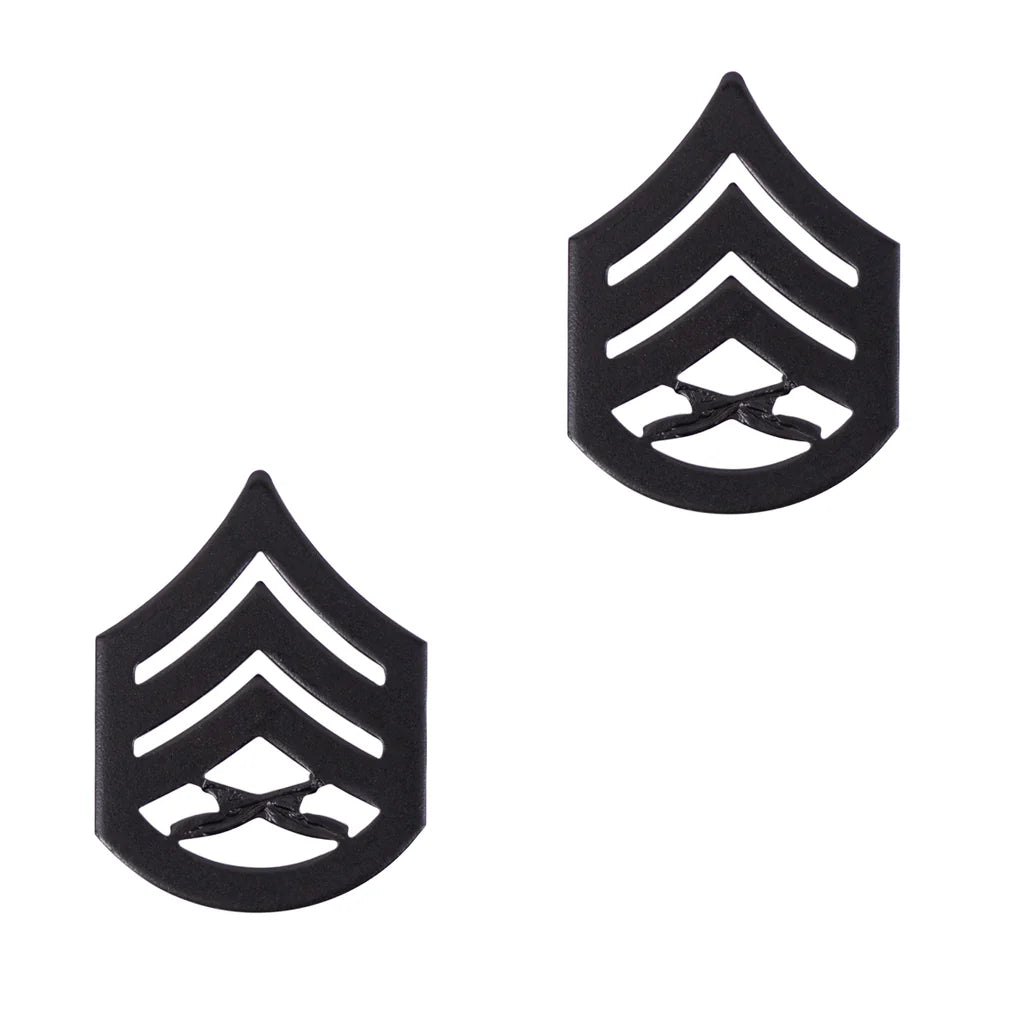 USMC Staff Sergeant Pin-On Metal Chevrons