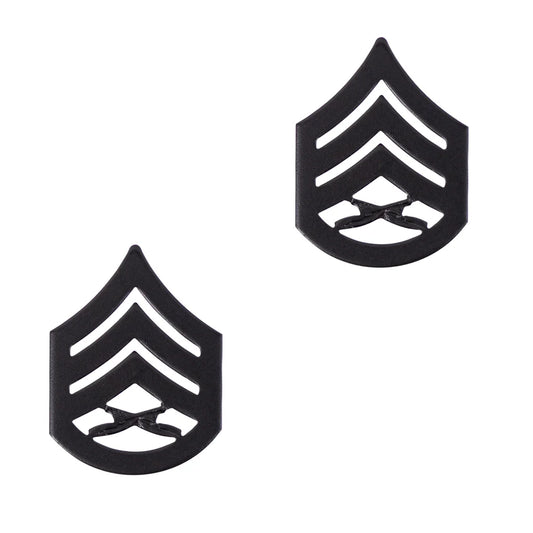 USMC Staff Sergeant Pin-On Metal Chevrons