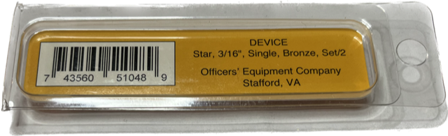 1 Bronze Service Star