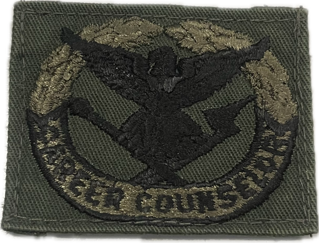 VINTAGE - US ARMY Career Counselor Woodland Sew On Badge