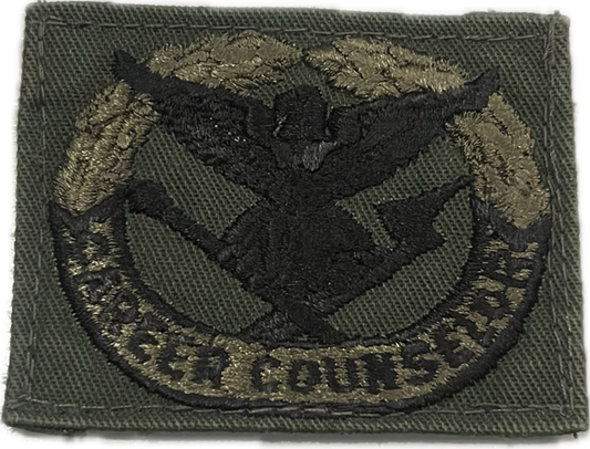 VINTAGE - US ARMY Career Counselor Woodland Sew On Badge