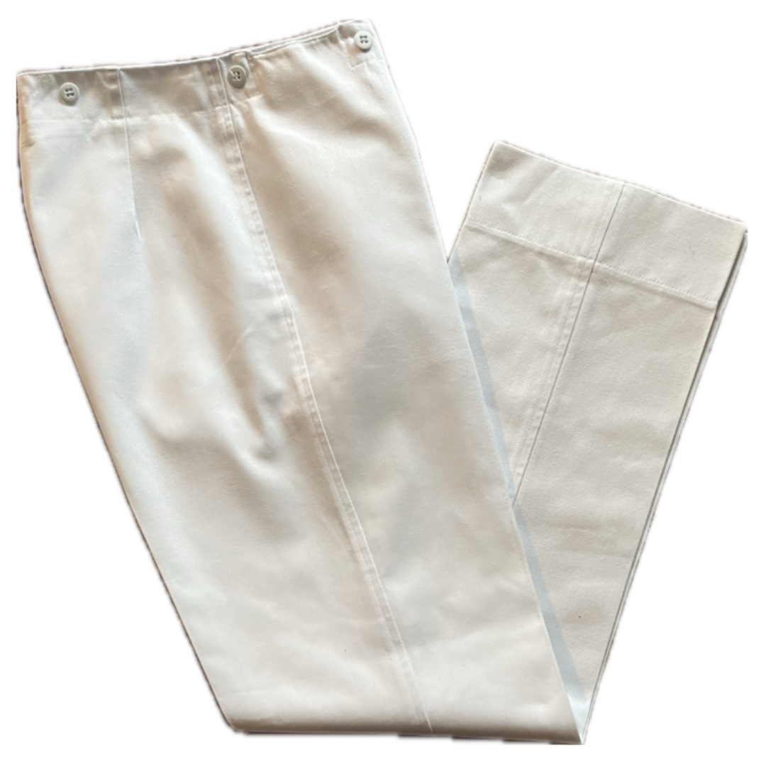 The Citadel White High Waisted Trousers