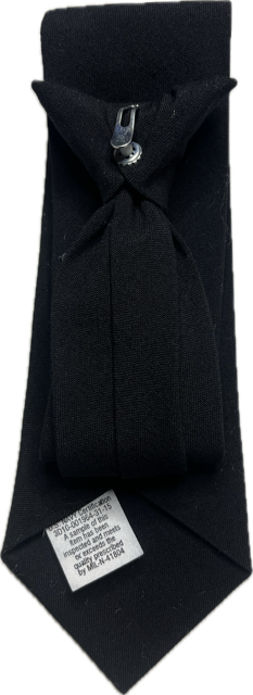 US NAVY Black Pre-Tied Necktie