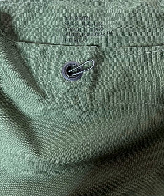 US Issued Top Load Duffle Bag