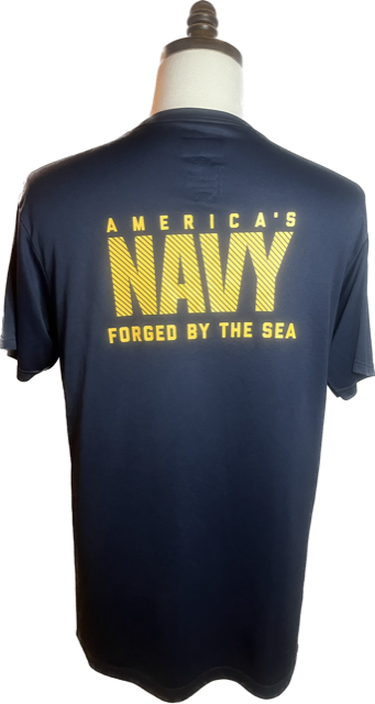 US NAVY Forged By The Sea High Performance PT T-Shirt
