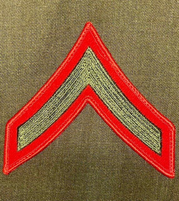 USMC Enlisted Male Green Service Coat - Private First Class