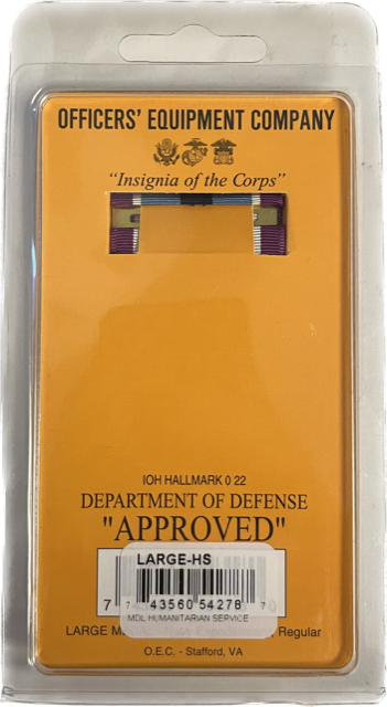 Humanitarian Service Medal - Non-Anodized