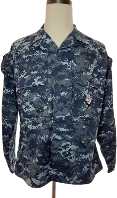 NAVY NWU Type 1 Parka Jacket Blue Digital Camo Navy Working