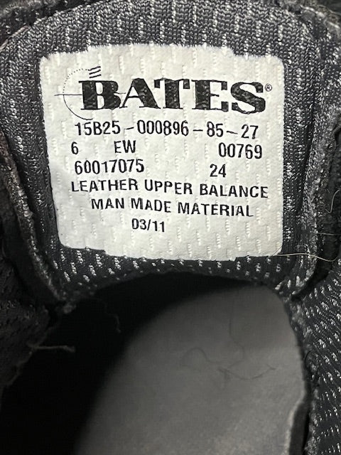 Bates Men's Leather Uniform Work Shoe Size 6 EW