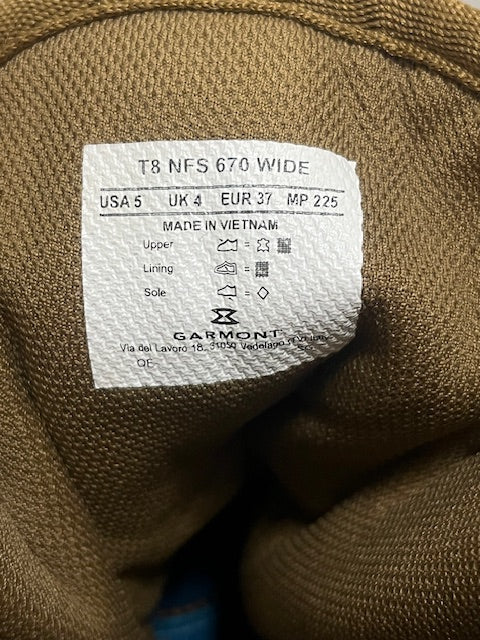 Garmont T8 NFS 670 Tactical Boots Size 5