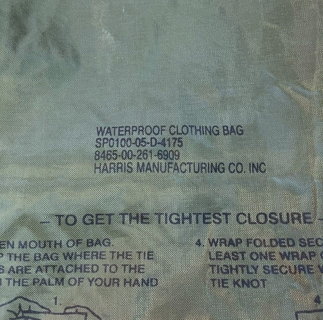 USGI Waterproof Clothing Bag