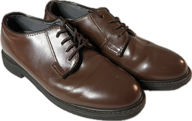 Bates Lites Brown Leather Oxford Size 7W