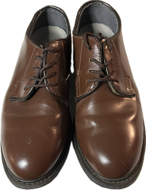 Bates Lites Brown Leather Oxford Size 7W