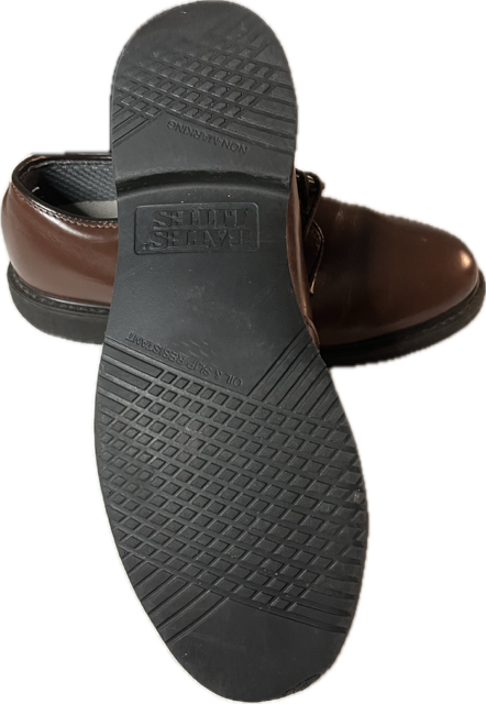 Bates Lites Brown Leather Oxford Size 7W