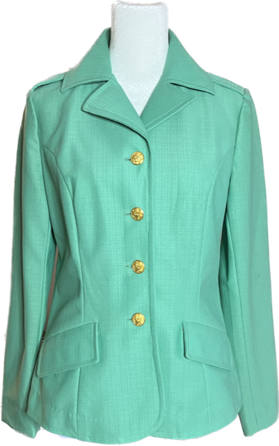 VINTAGE -  US ARMY Women's Mint Green Summer Uniform Jacket