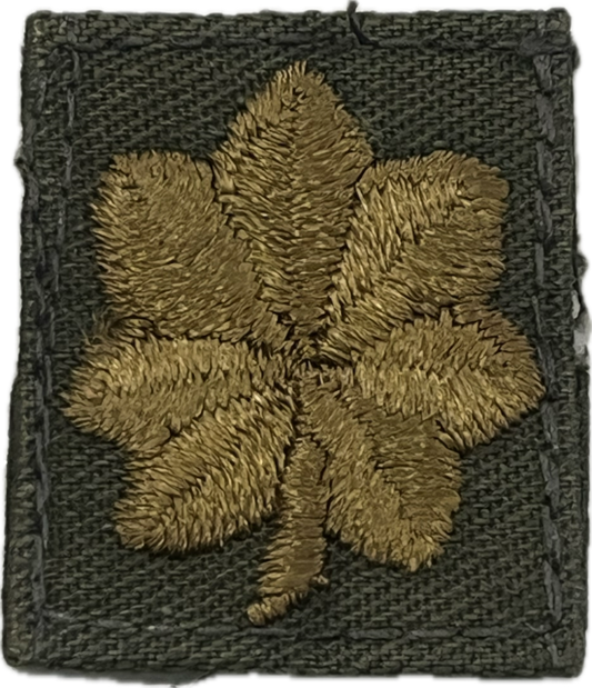 VINTAGE - Sew On Embroidered Collar Rank - Major