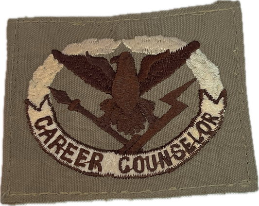 US ARMY Career Counselor Desert Sew On Badge
