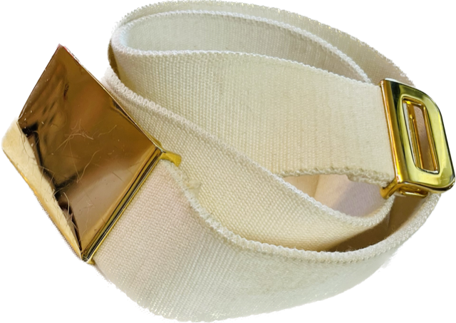 FAIR - USMC White Web Coat Belt w/Waist Plate