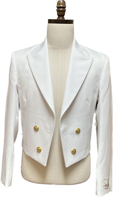 US NAVY MALE OFFICER ENLISTED DINNER DRESS WHITE JACKET Second Tour Uniforms