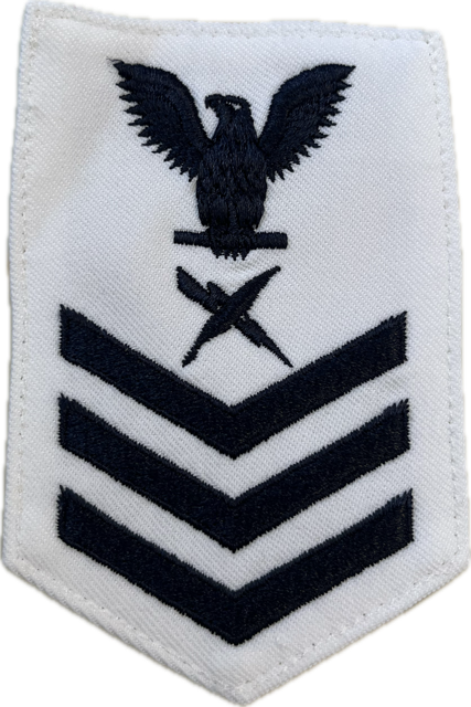 US NAVY E-4/5/6 Cryptologic Technician Rating Badge