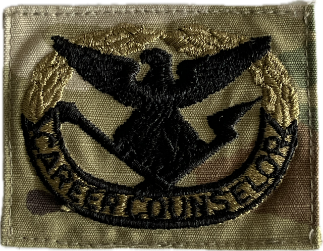 US ARMY Career Counselor Embroidered MultiCam/Scorpion (OCP) Badge - Sew On