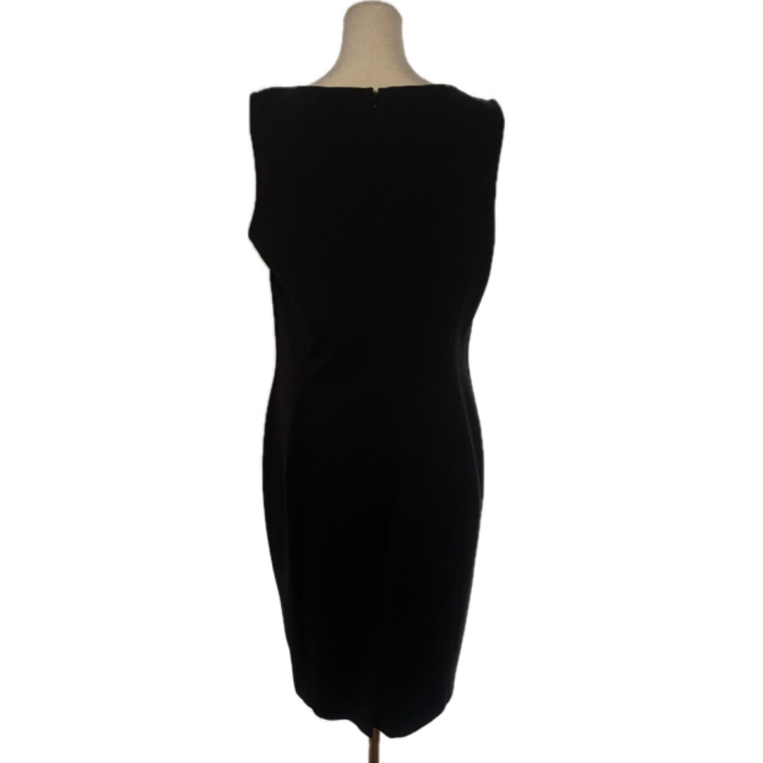 Classiques Entier Leather Trim Sheath Dress