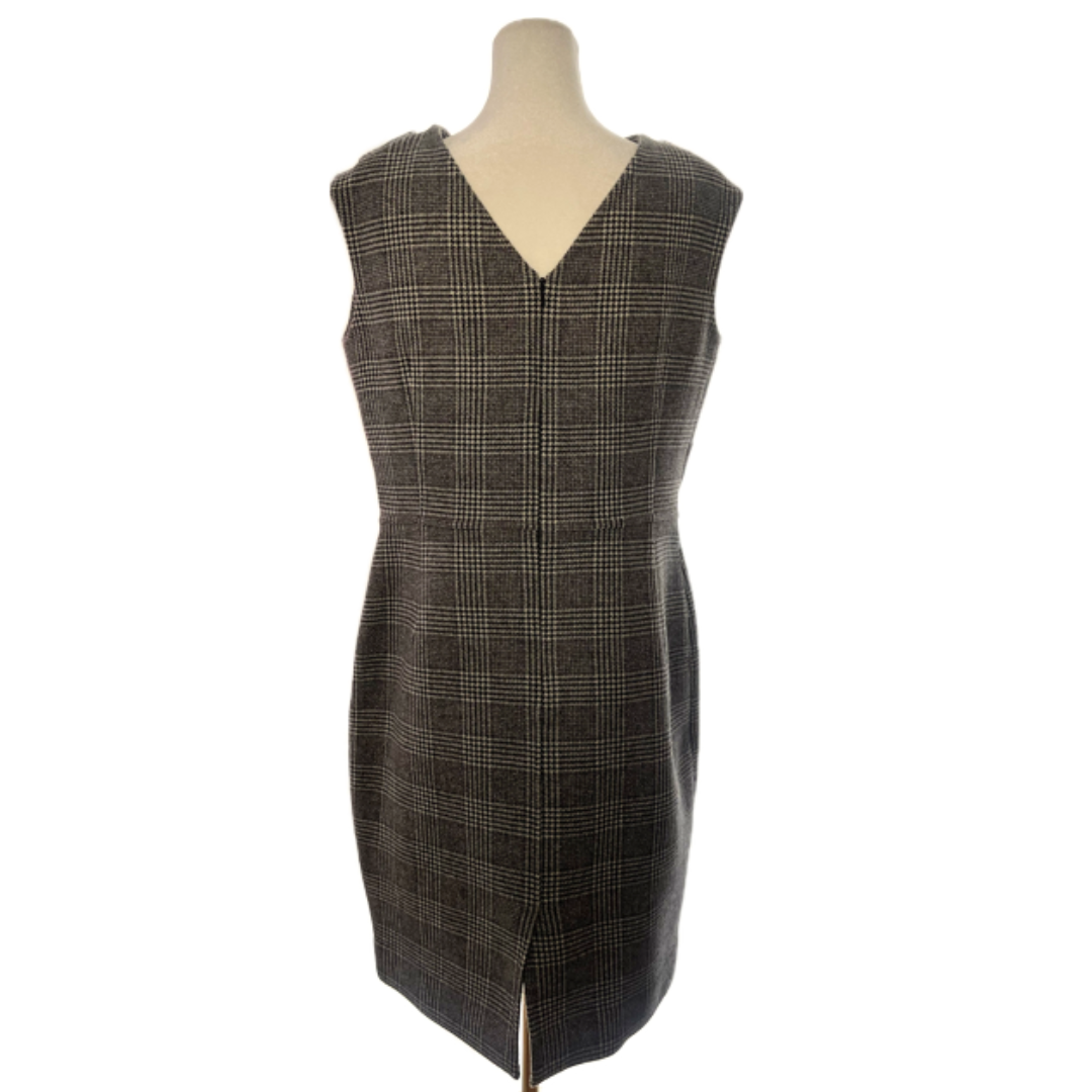 Christian Dior Black/Cream Plaid Dress